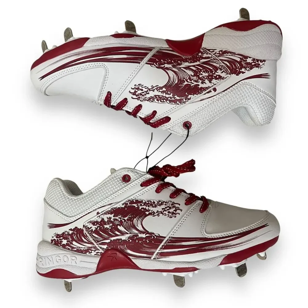 Ringor Rip-It Flite Spike Rising Tide Softball cleats NWOT Women's 8.5